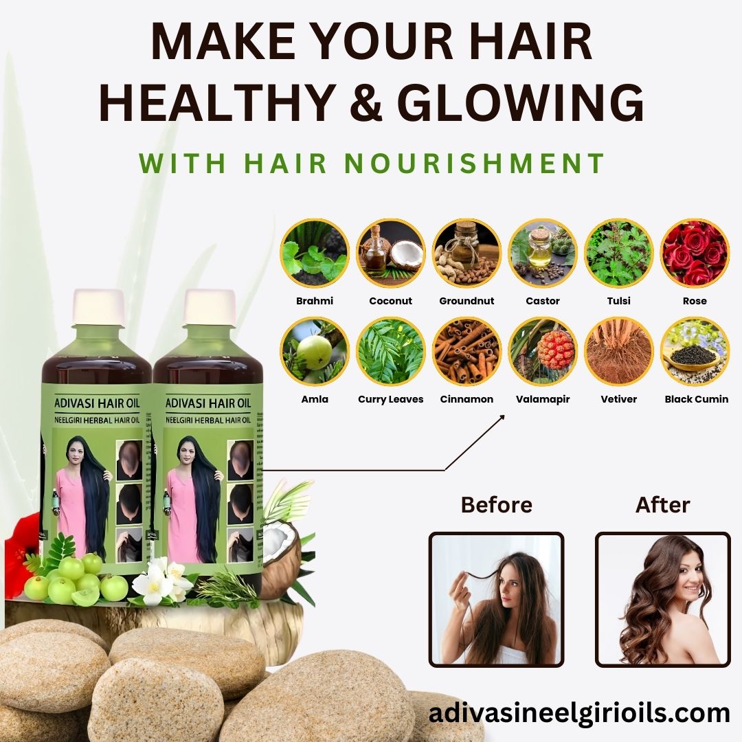🍃Adivasi Neelgiri Hair Oil 💥 BUY 1 GET 1 FREE 💥
